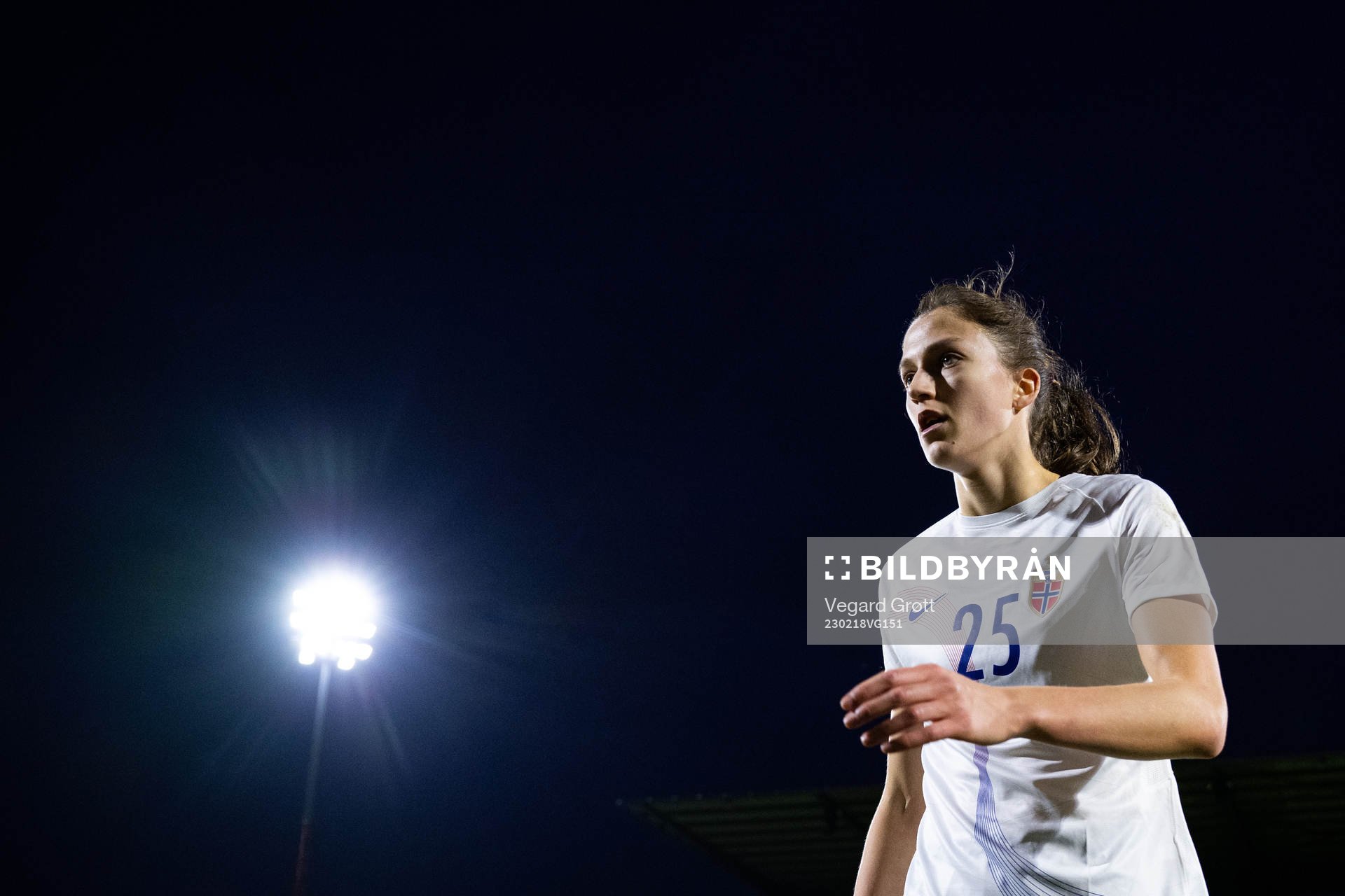 Emma Stølen Godø of Norway at half-time