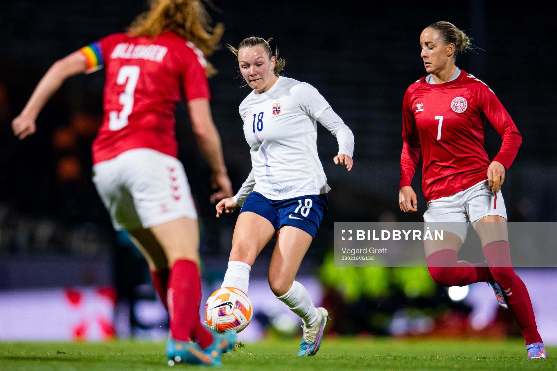 Frida Maanum of Norway and Sanne Troelsgaard of Denmark