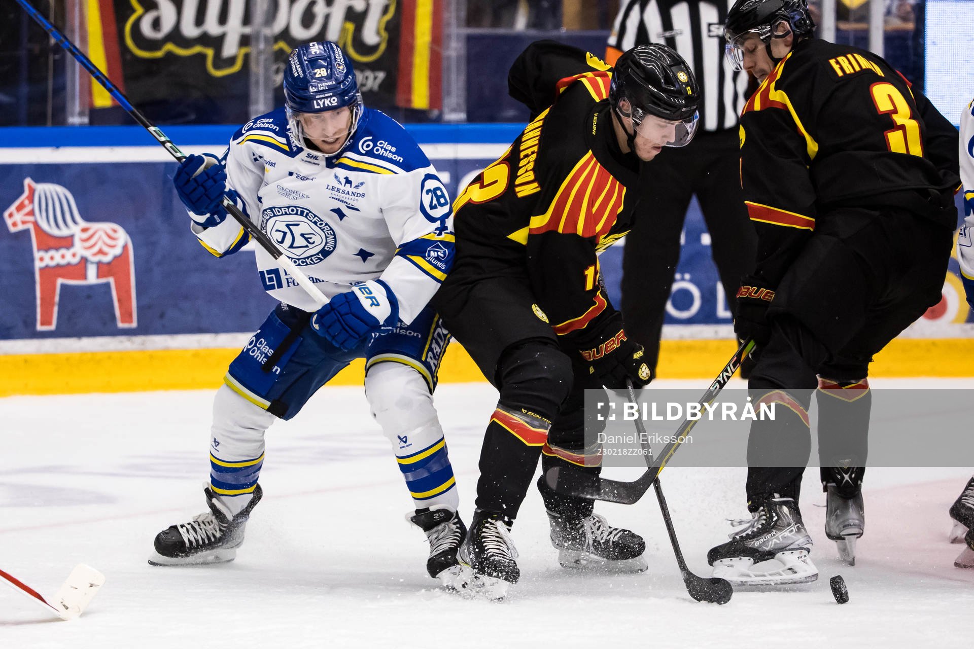 Leksands Justin Glenn Kloos och Brynäs Samuel Johannesson
