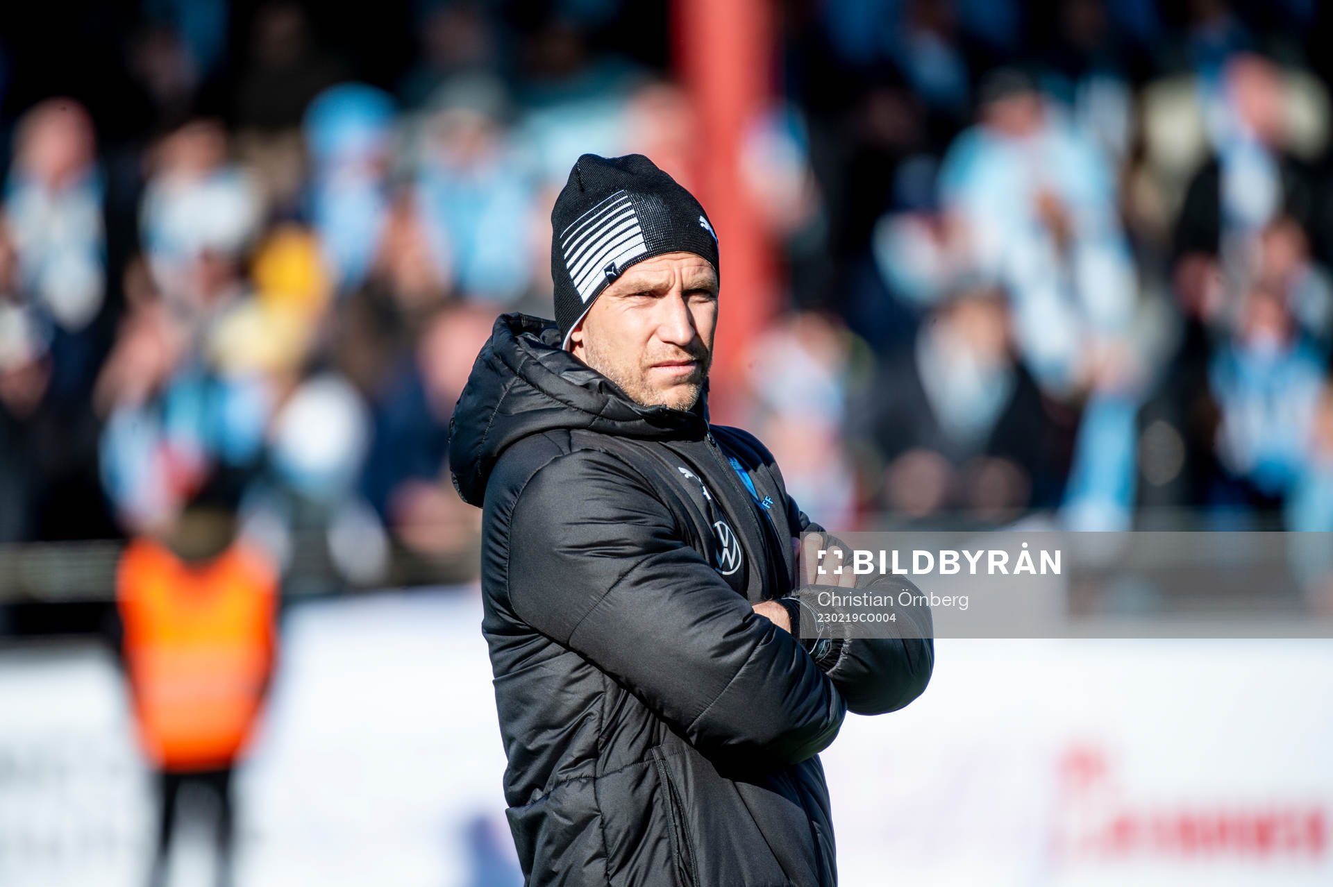 Malmö FFs tränare Henrik Rydström innan fotbollsmatchen