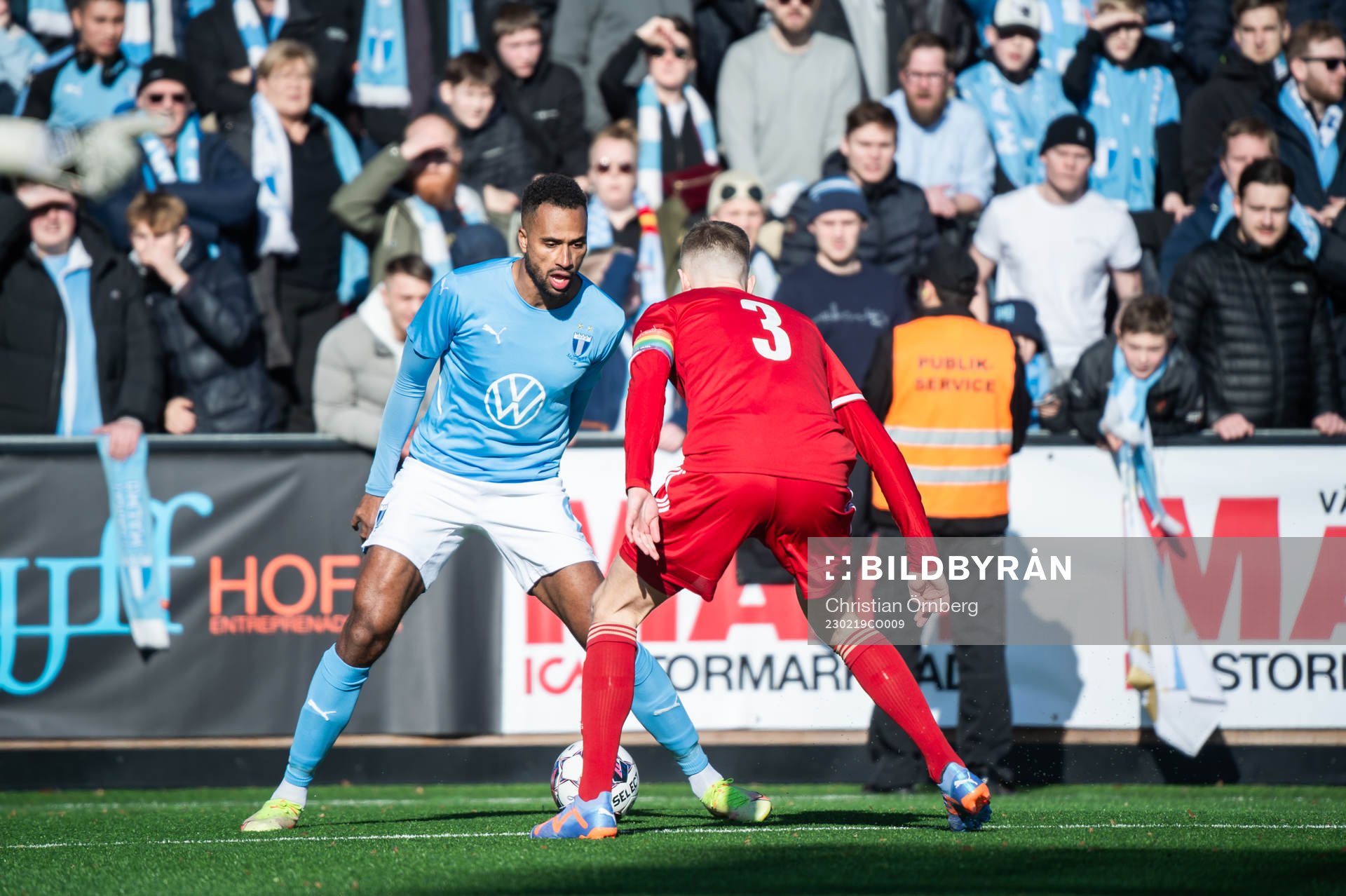 Malmö FFs Isaac Kiese Thelin och Skövde AIKs Filip