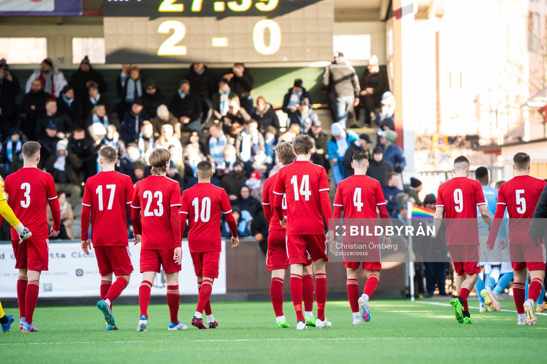 Matchen tillfälligt avbruten