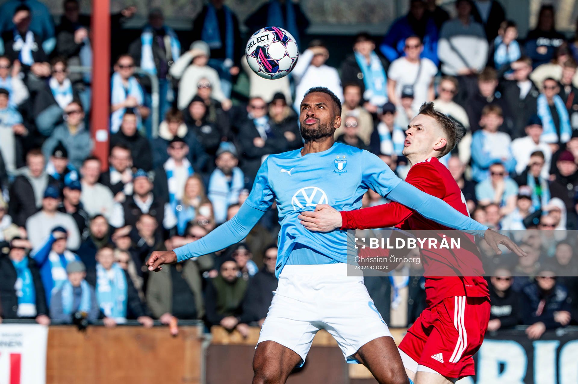Malmö FFs Isaac Kiese Thelin mot Skövde AIKs Lukas Rhöse