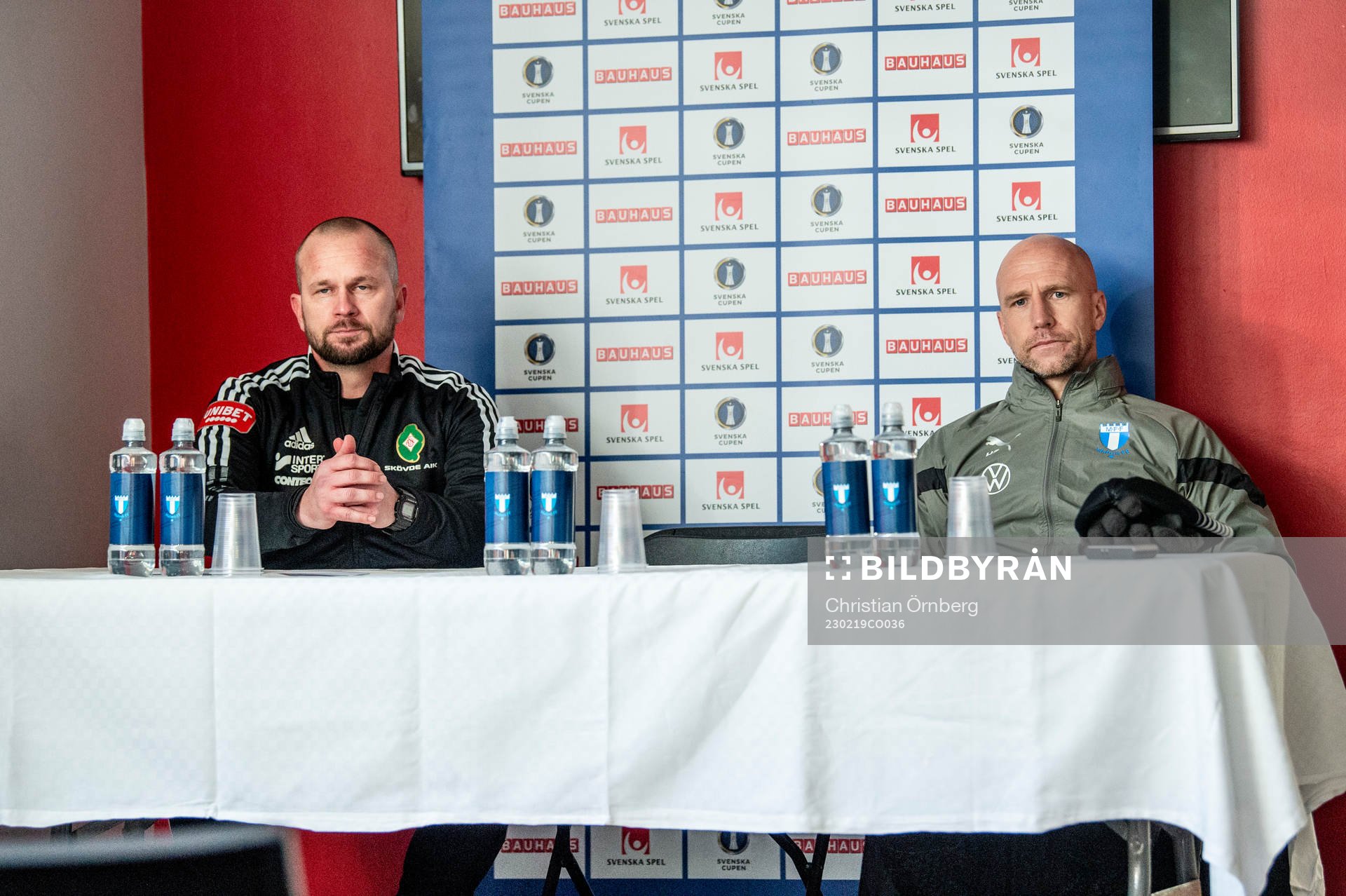 Skövde AIKs tränare Tobias Linderoth och Malmö FFs