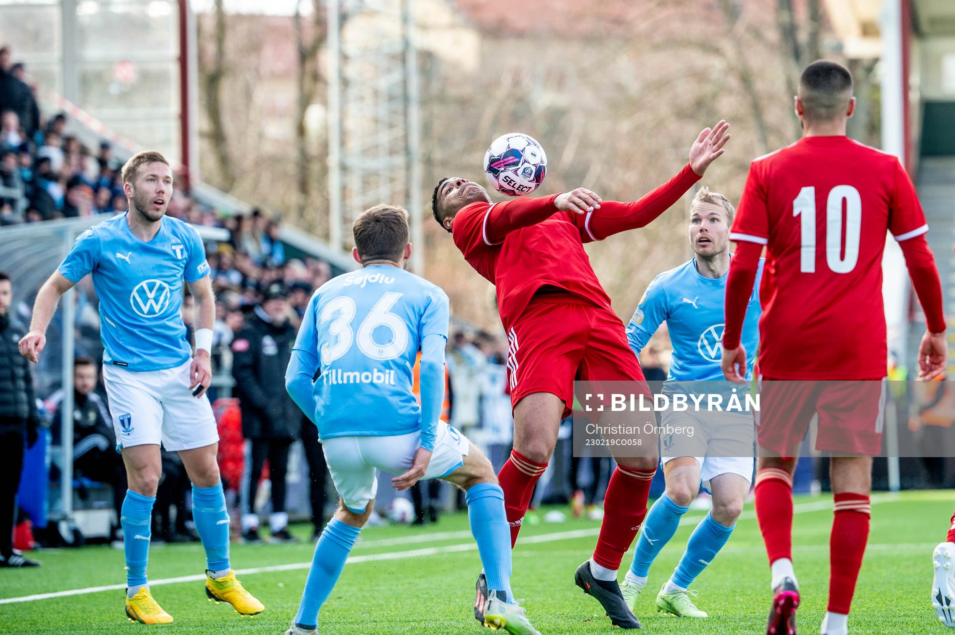 Skövde AIKs Emil Bellander mot Malmö FFs Anton