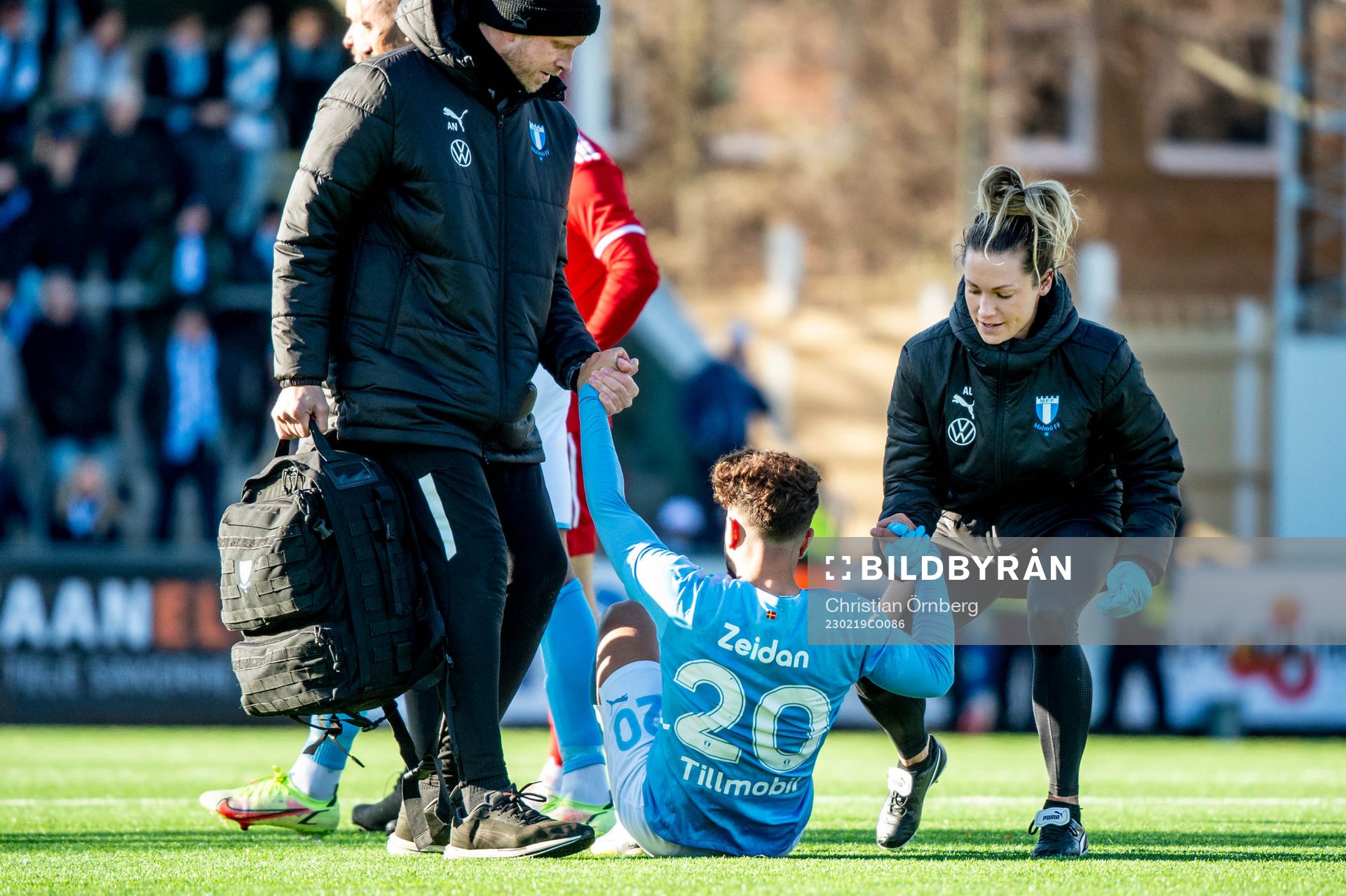 Malmö FFs Moustafa Zeidan tas omhand