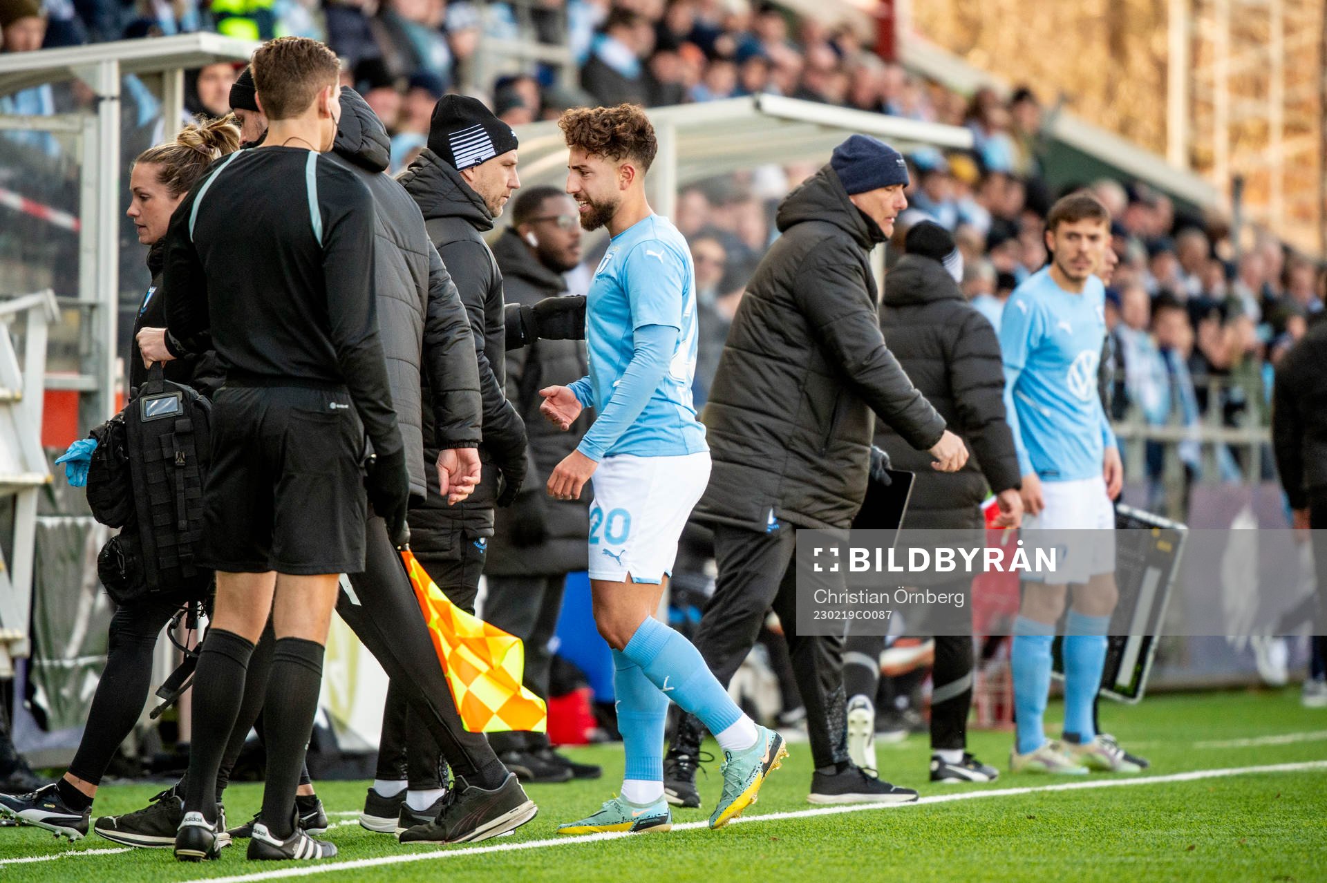 Malmö FFs Moustafa Zeidan tas omhand