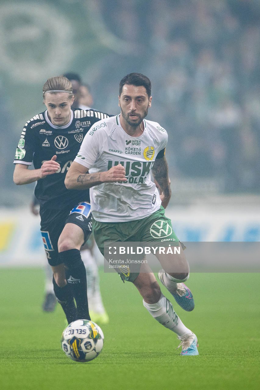 Brages Johan Arvidsson och Hammarbys Nahir Besara