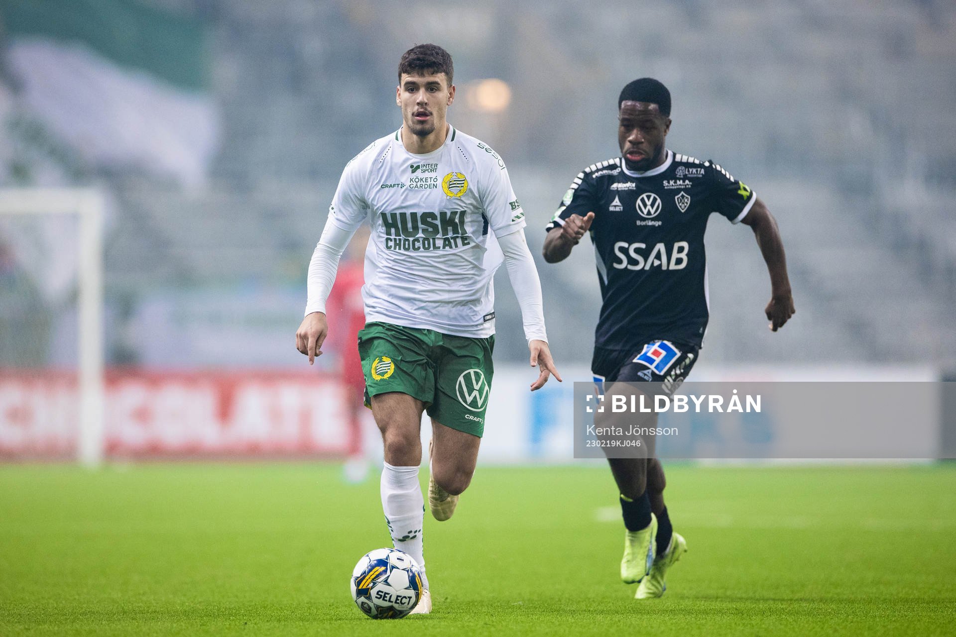 Hammarbys Edvin Kurtulus och Brages Kevin Appiah Nyarko