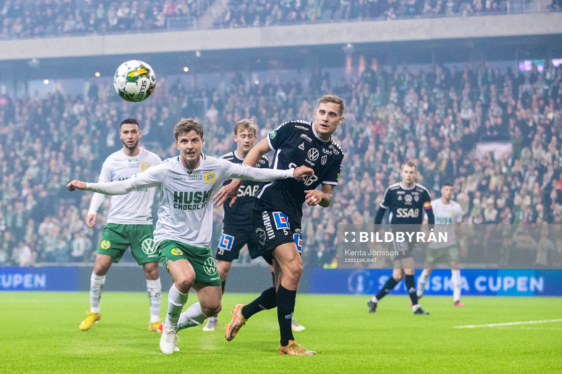 Hammarbys Joel Nilsson och Brages Pontus Rödin
