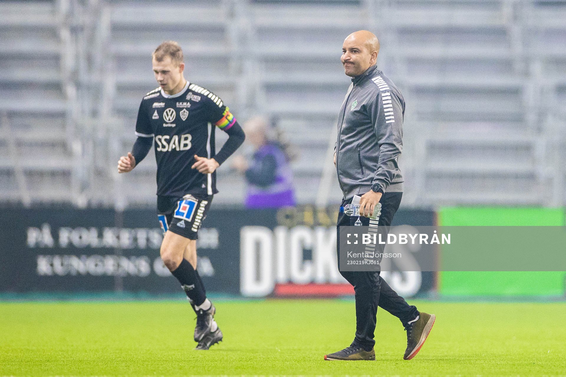 Brages Alexander Zetterström och tränare Kleber