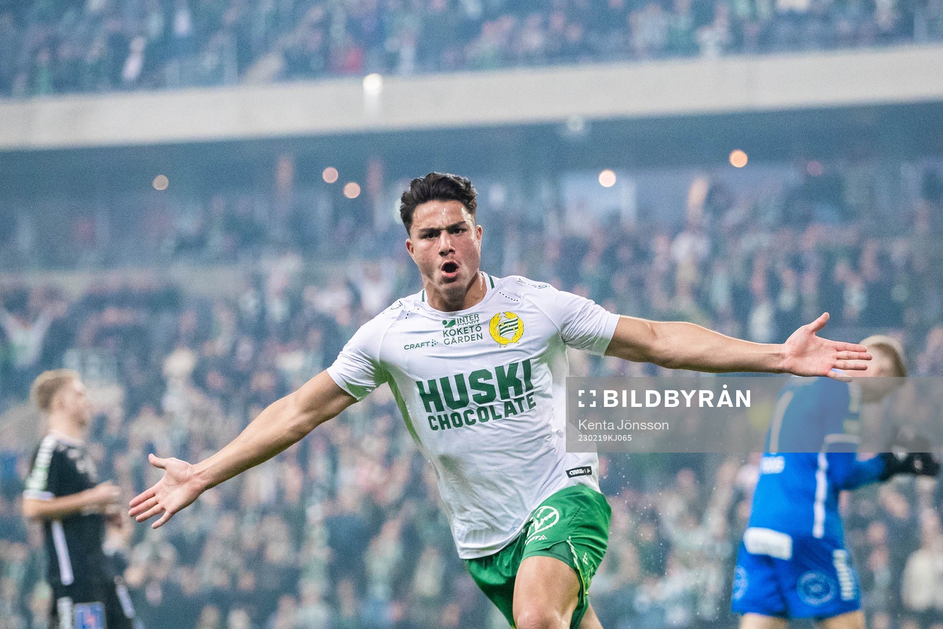 Hammarbys Jusef Erabi jublar