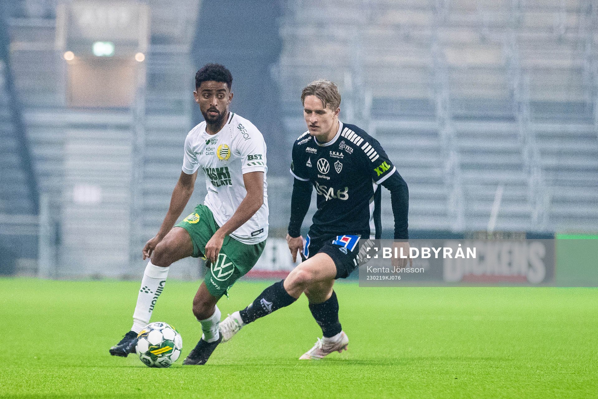 Hammarbys Tesfaldet Tekie och Brages Douglas Karlberg