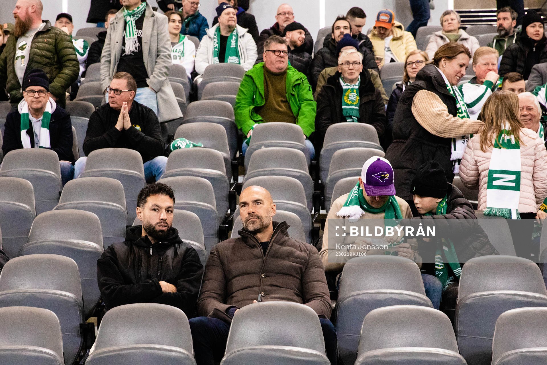 Imad Khalili och Daniel Majstorovic på läktaren