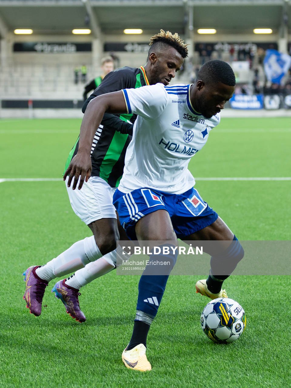 GAIS Rickard Emeka Friday och Norrköpings Isak Ssali