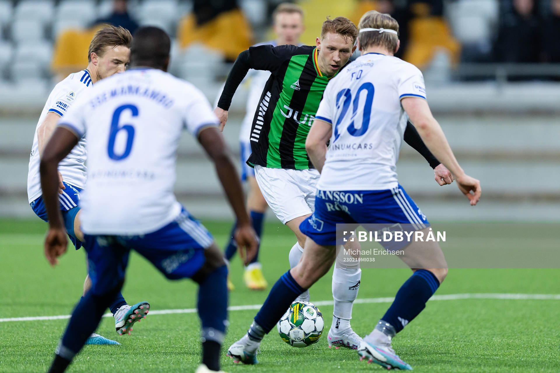 GAIS Julius Lindberg och Norrköpings Jacob Ortmark och