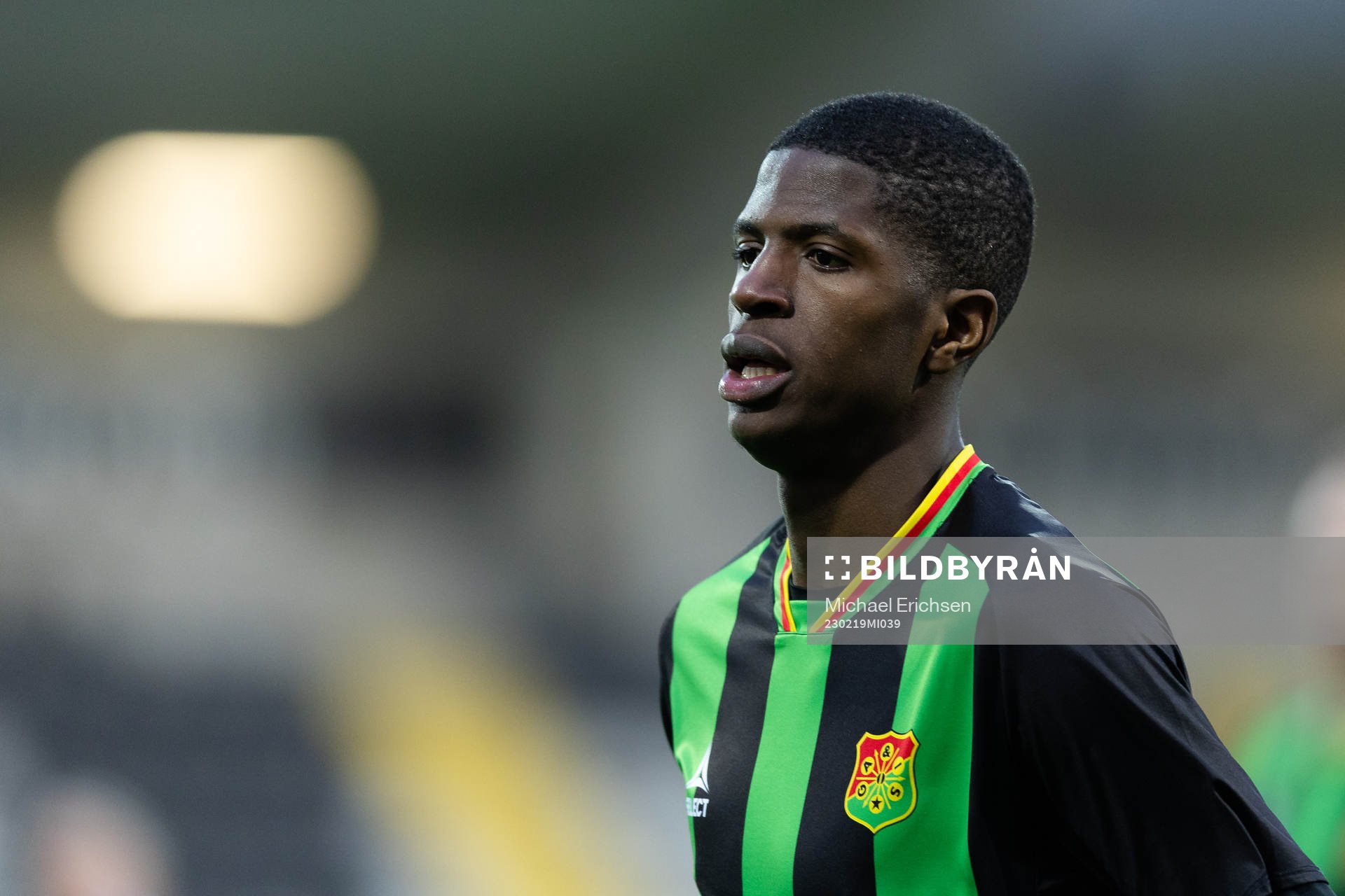 GAIS Chisomnazu Chika Chidi under fotbollsmatchen i Svenska Cupen mellan GAIS och IFK Norrköping den 19 februari 2023 i Göteborg. 