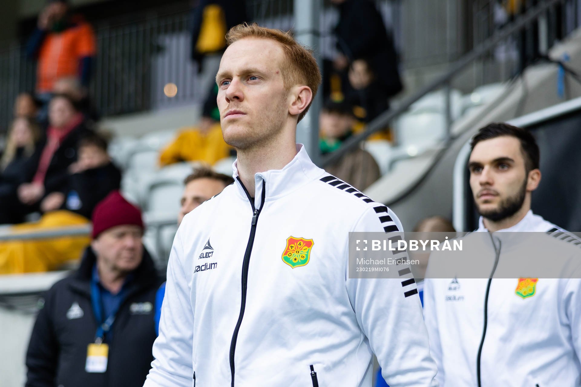 GAIS Viktor Kruger innan fotbollsmatchen i Svenska Cupen