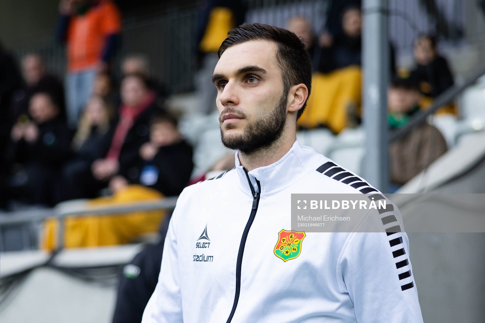 GAIS  Egzon Binaku innan fotbollsmatchen i Svenska Cupen