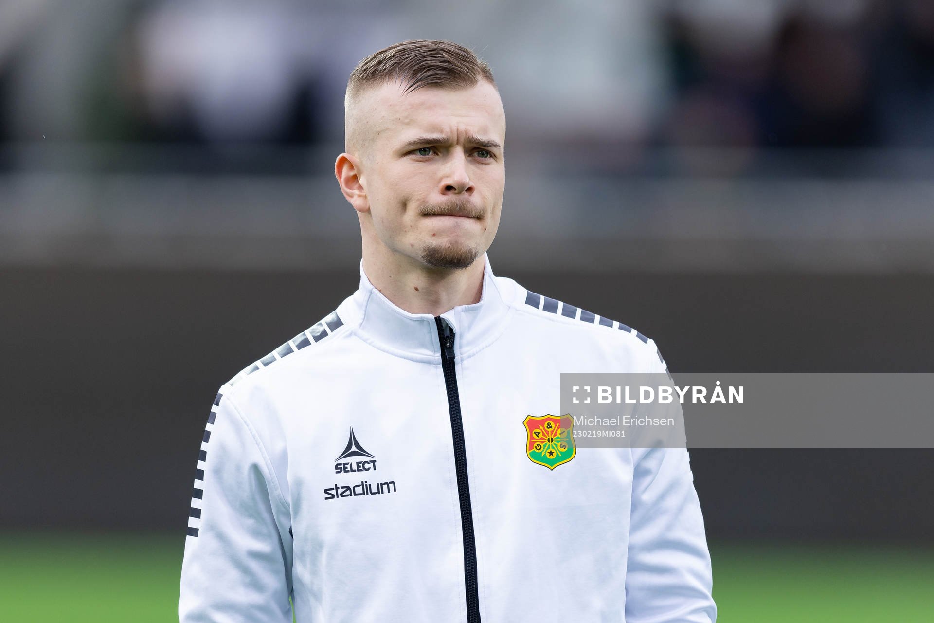 GAIS Alexander Ahl Holmström innan fotbollsmatchen i