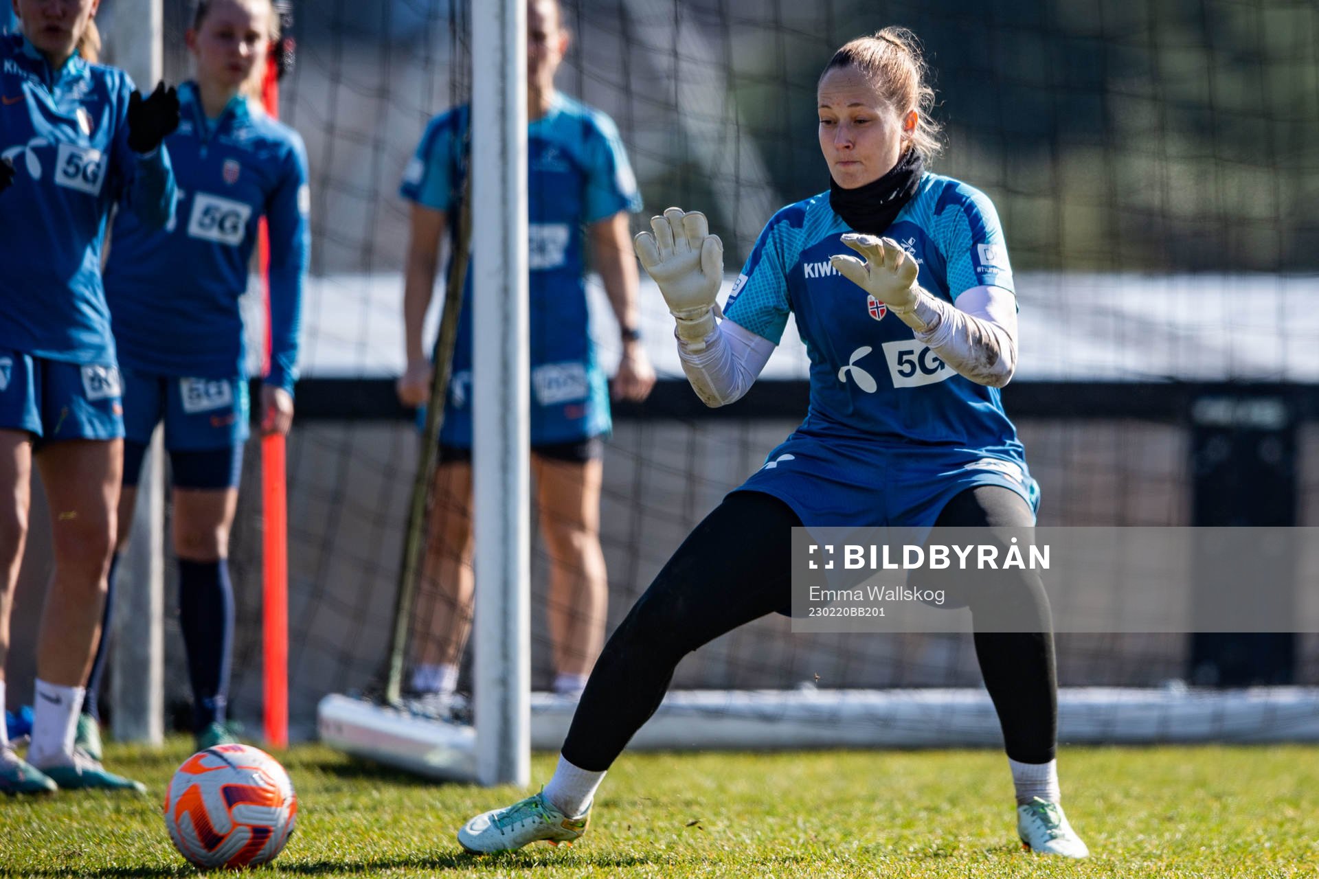 Goalkeeper Aurora Mikalsen of Norway