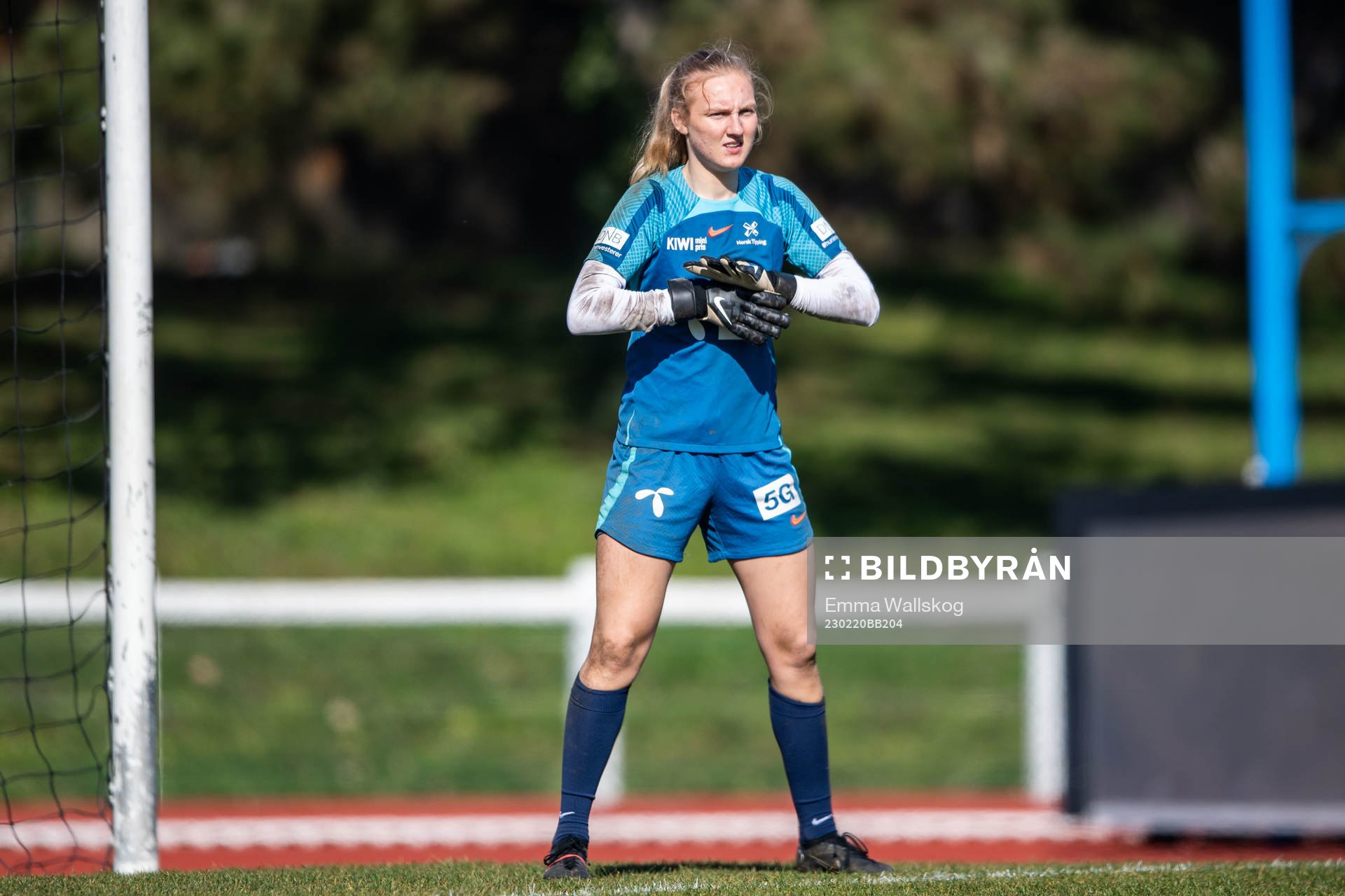 Goalkeeper Sunniva Skoglund of Norway during a training session on February 20, 2023 in Angers. 