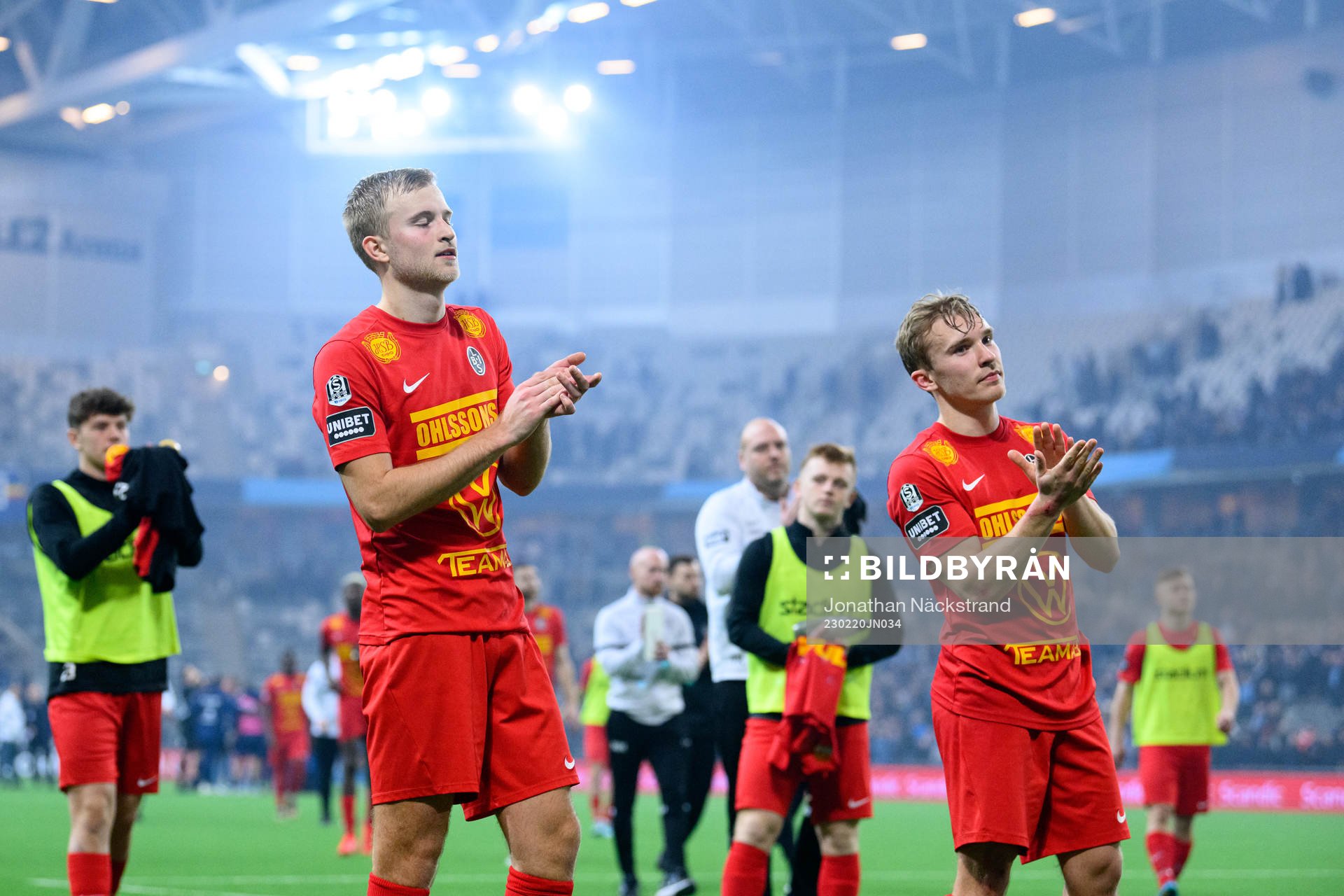 Landskronas Melker Widell och Edvin Dahlqvist deppar