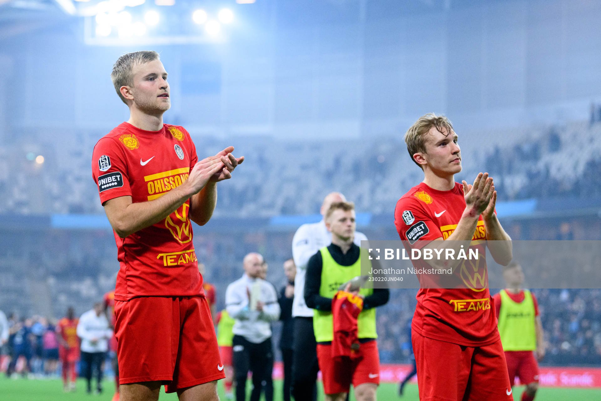 Landskronas Johan Rapp och Edvin Dahlqvist deppar