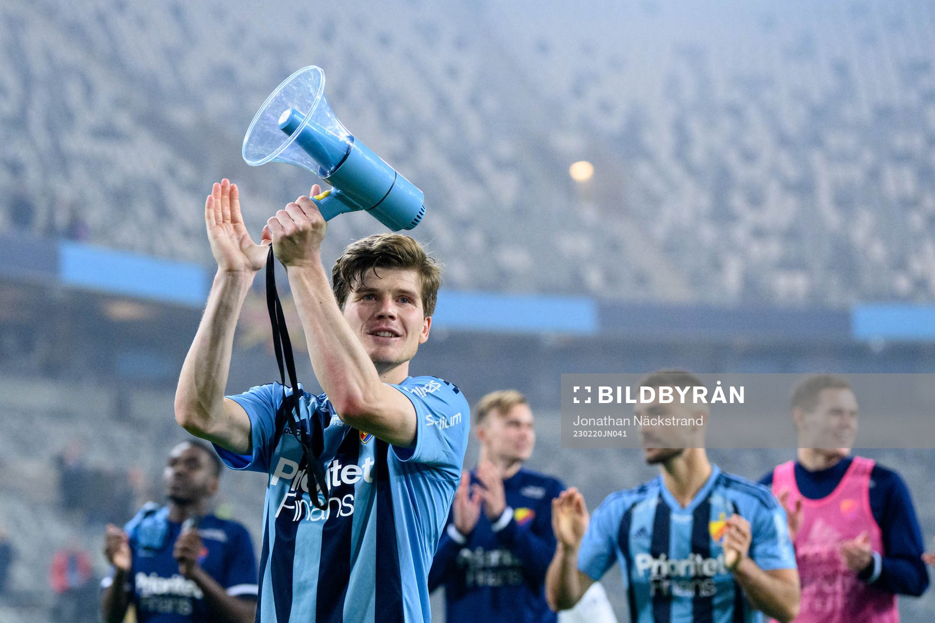 Djurgårdens Oliver Berg jublar