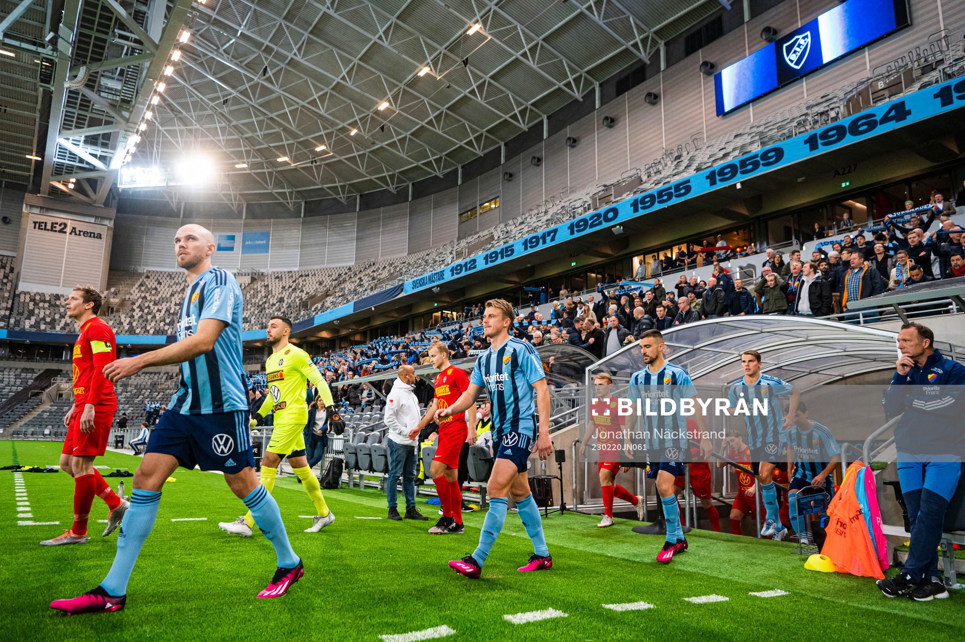 Djurgårdens och Landskronas spelare