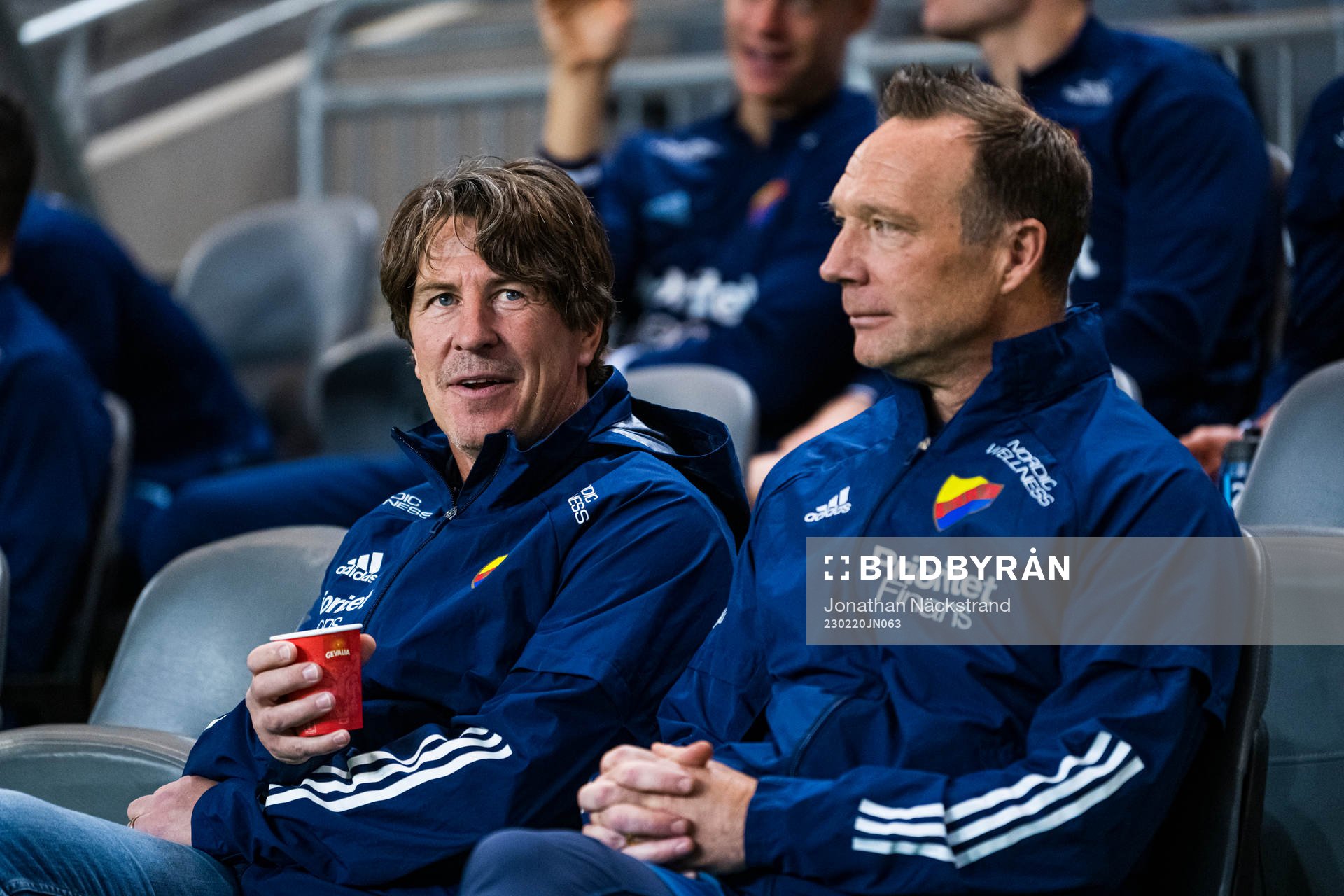 Djurgårdens tränare Kim Bergstrand och tränare Thomas