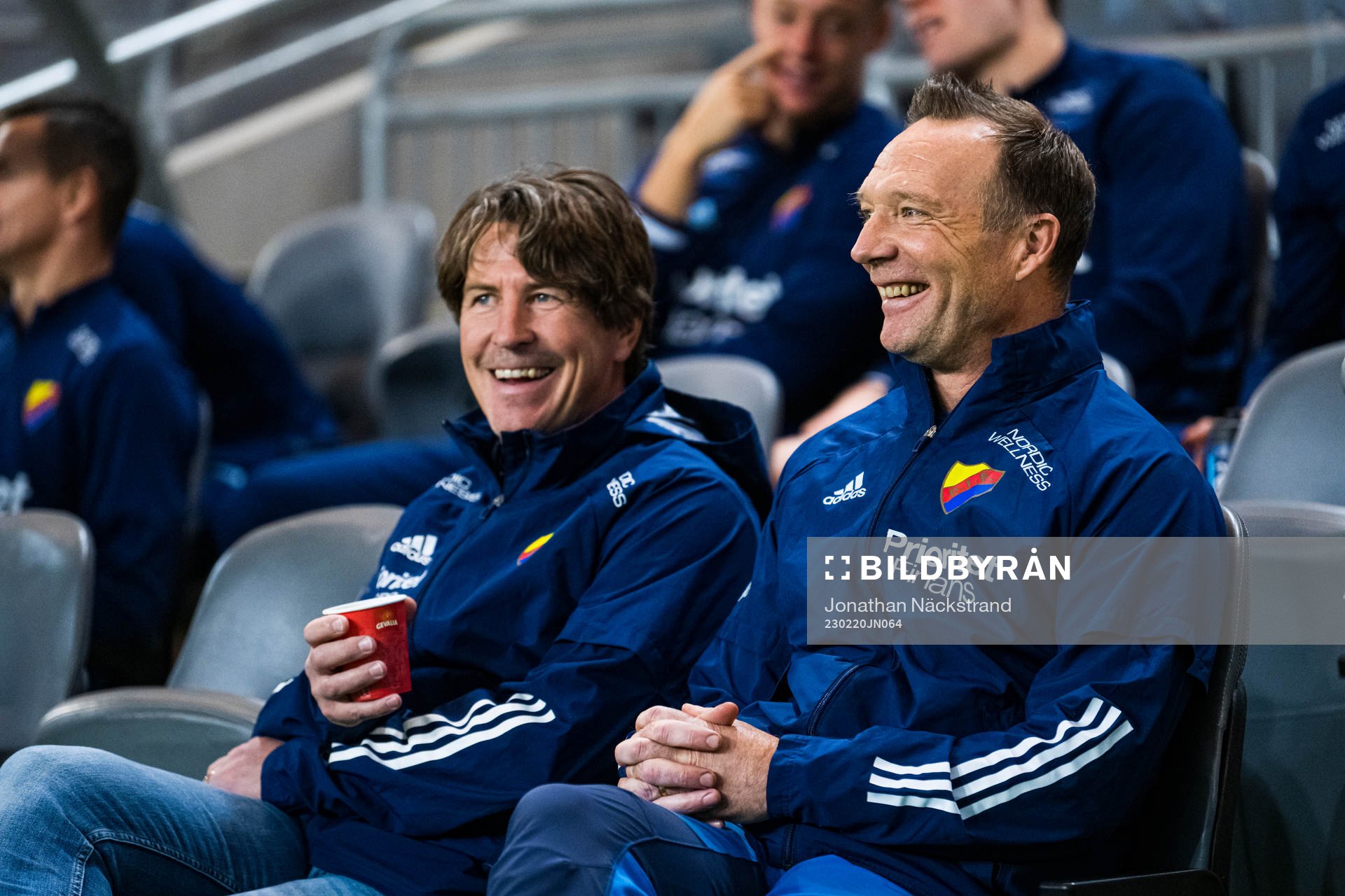 Djurgårdens tränare Kim Bergstrand och tränare Thomas