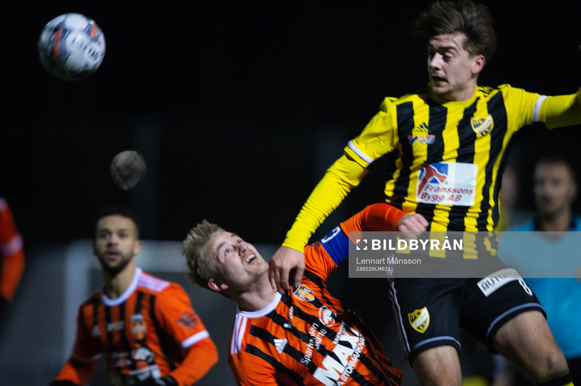 IFK Hässleholms Axel Winberg i träningsmatchen mellan