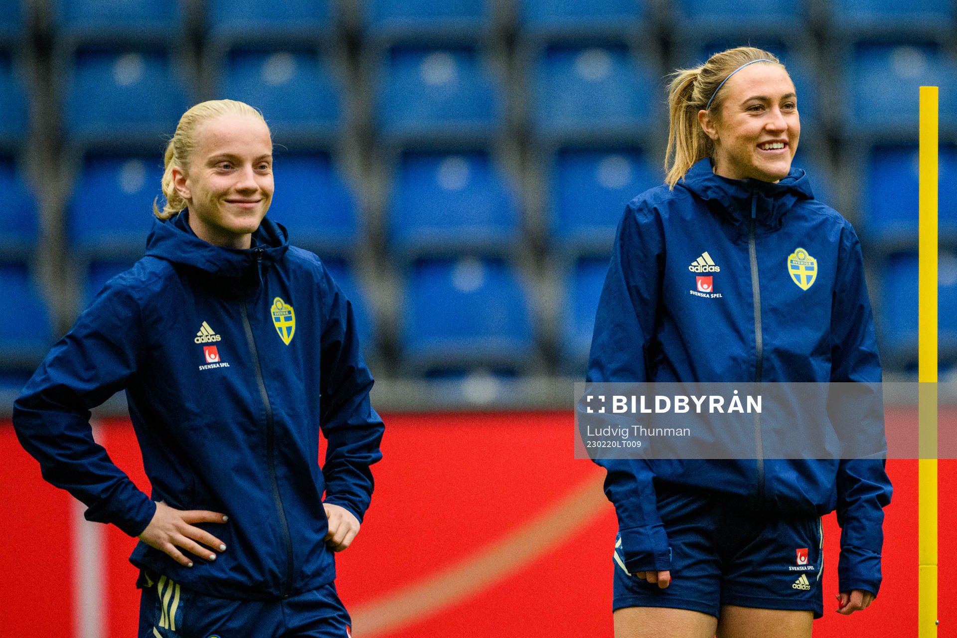 Anna Sandberg and Freja Olofsson of the Swedish women's