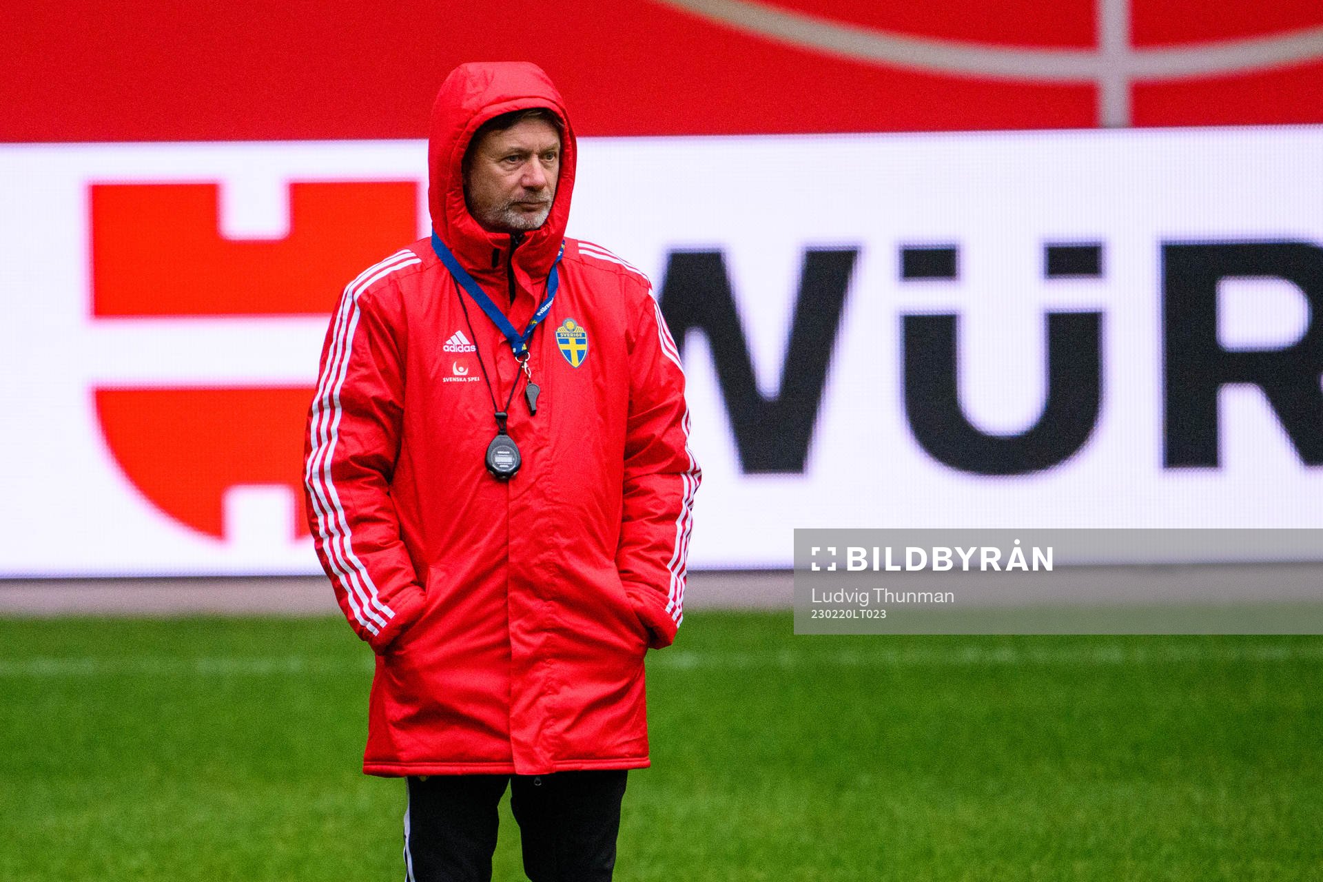 Head coach Peter Gerhardsson of the Swedish women's
