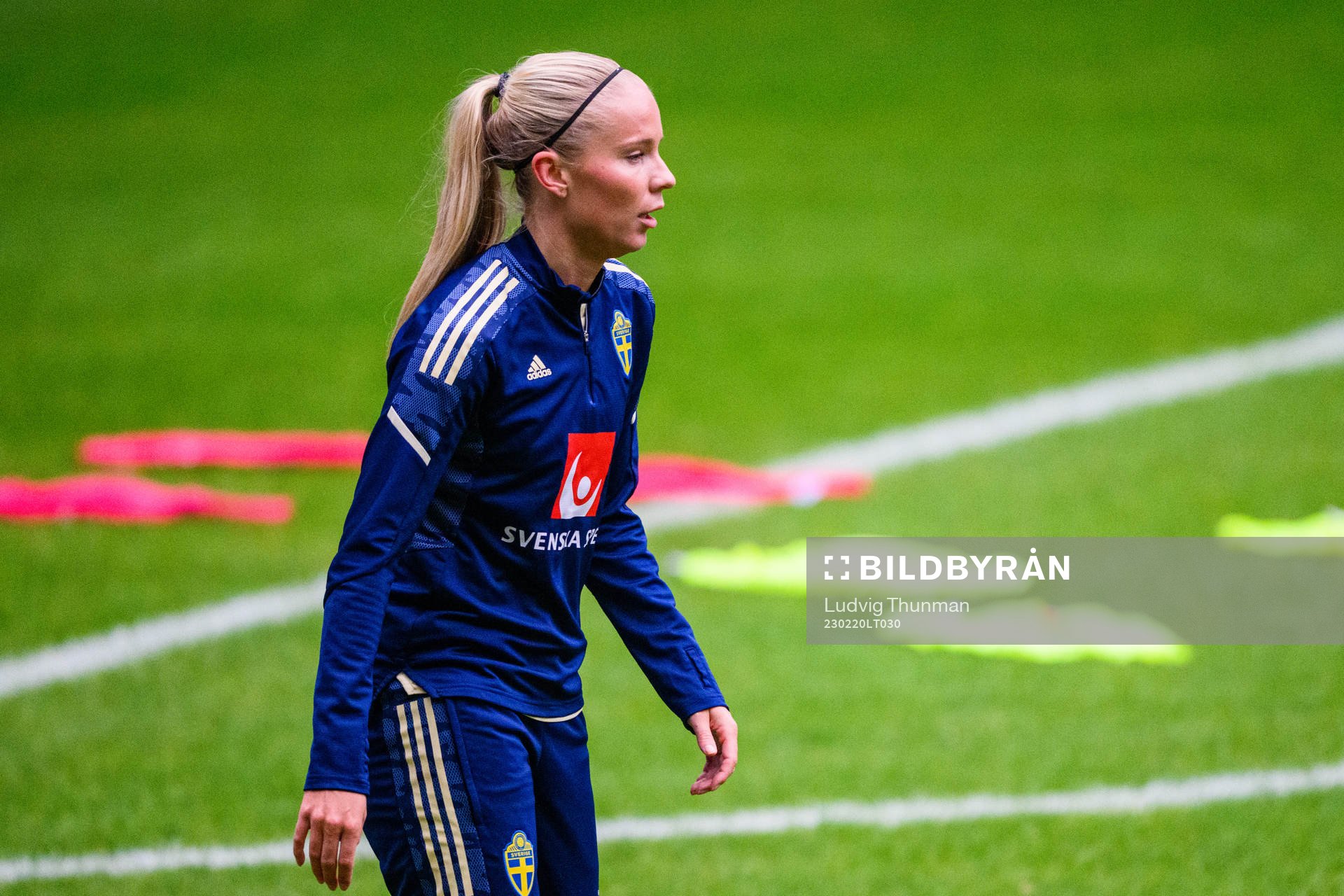 Stina Lennartsson of the Swedish women's national football