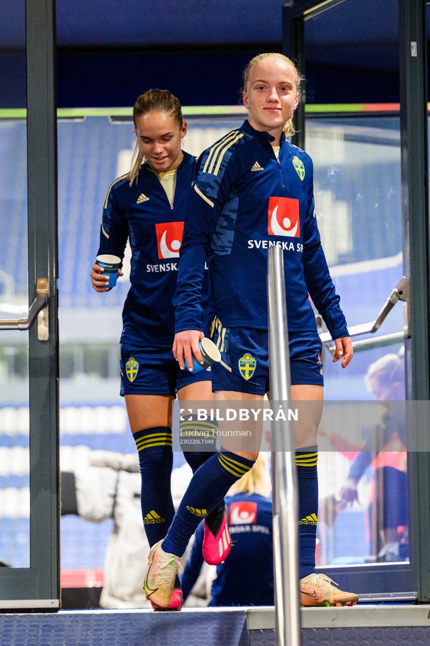 Anna Sandberg and Hanna Lundkvist of the Swedish women's