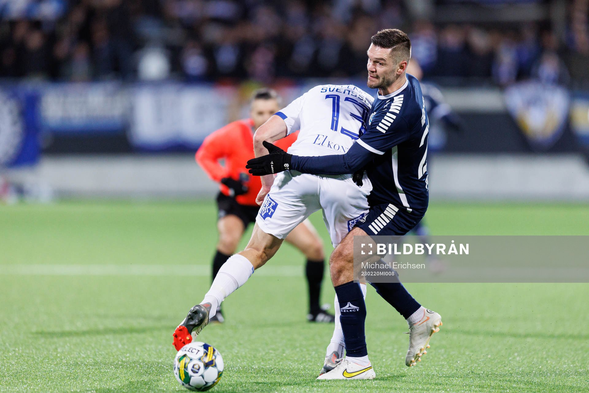 IFK Göteborgs Gustav Svensson och Utsiktens Ivo Pekalski