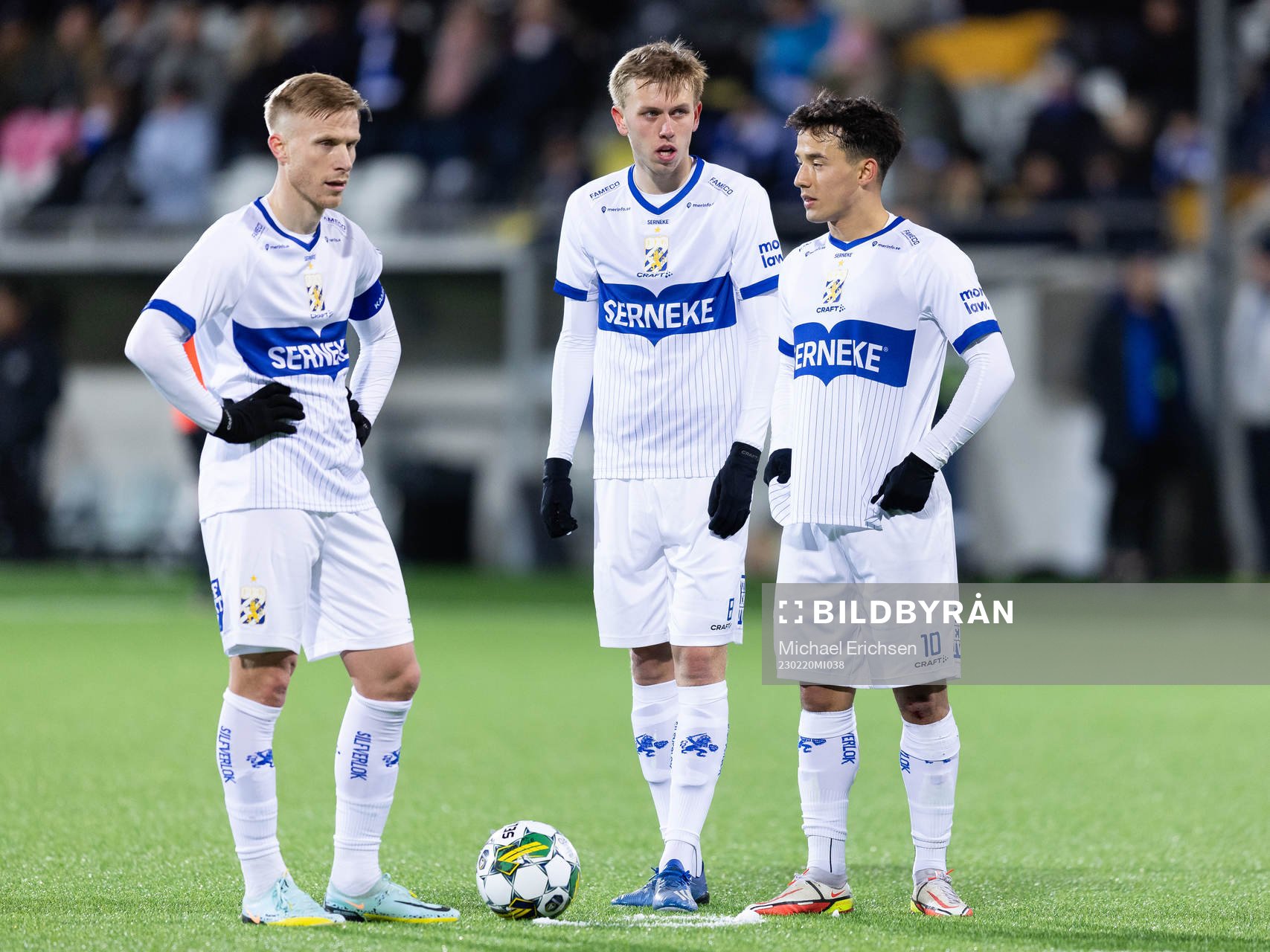 IFK Göteborgs Oscar Wendt, Elias Hagen och Hussein Carneil
