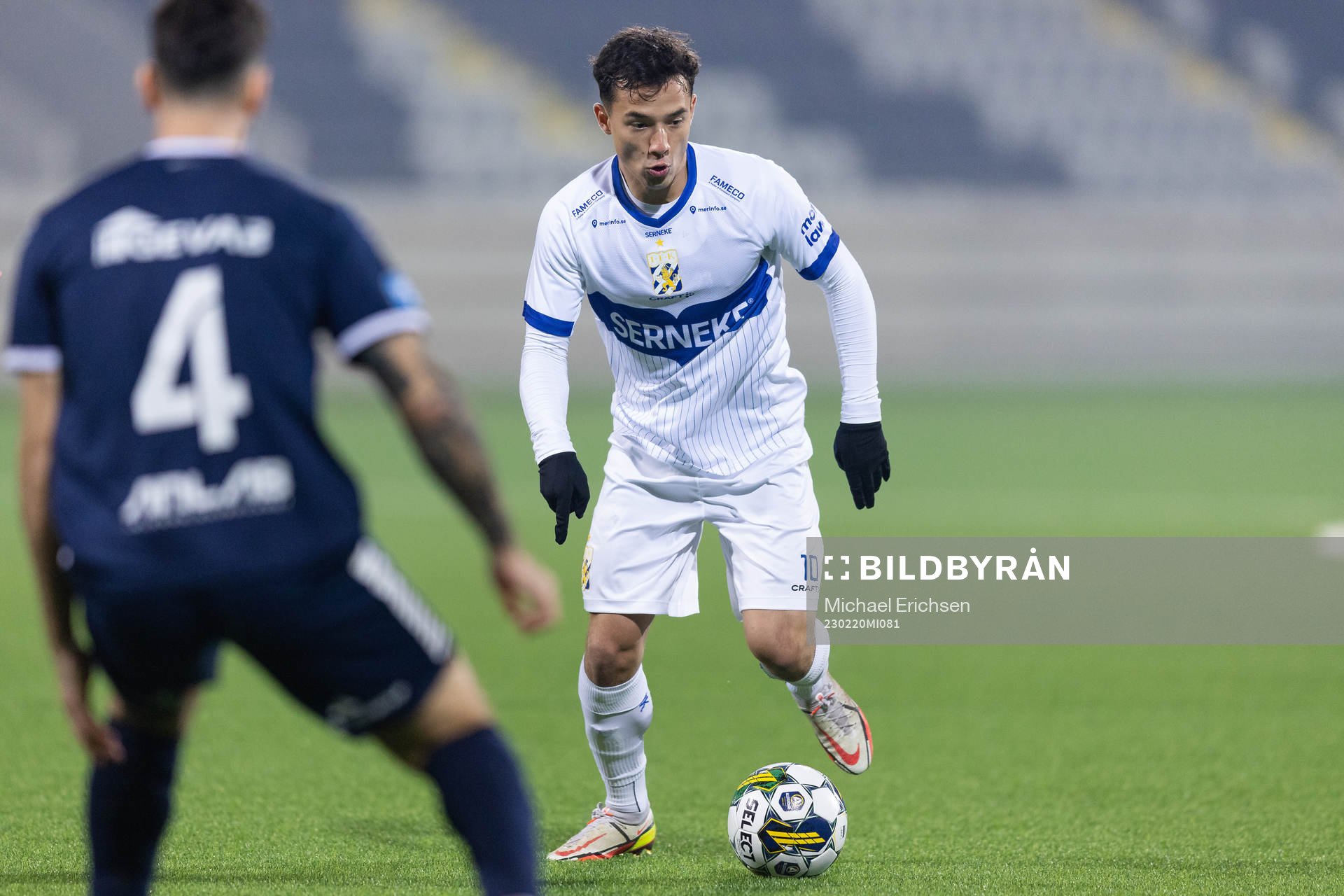 IFK Göteborgs Hussein Carneil  fotbollsmatchen i Svenska