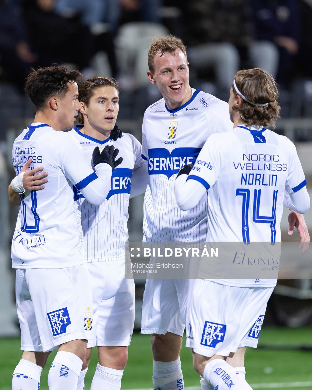 IFK Göteborgs Eman Markovic jublar med lagkamrater