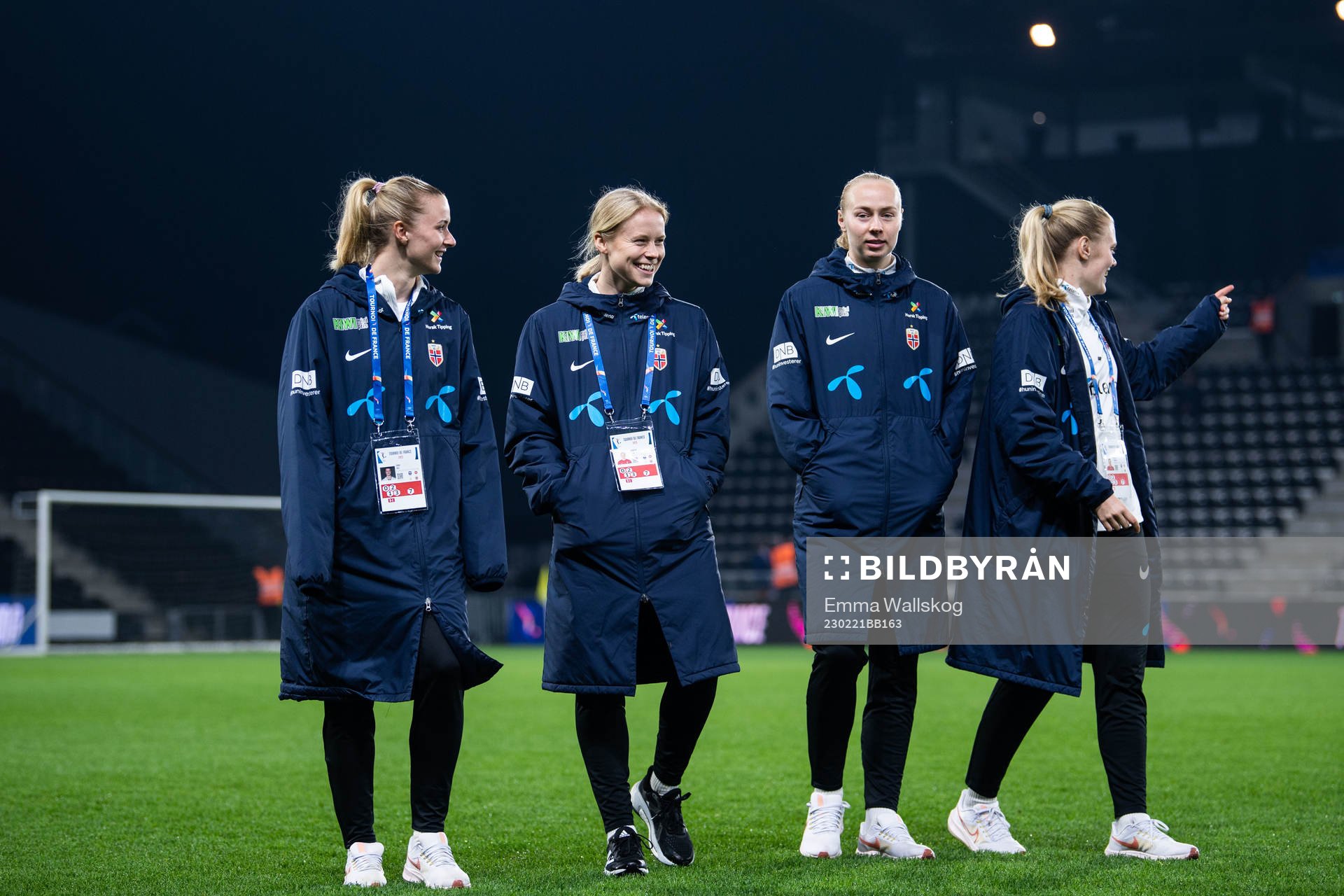 Thea Sørbo , Julie Blakstad, Sara Hørte of Norway