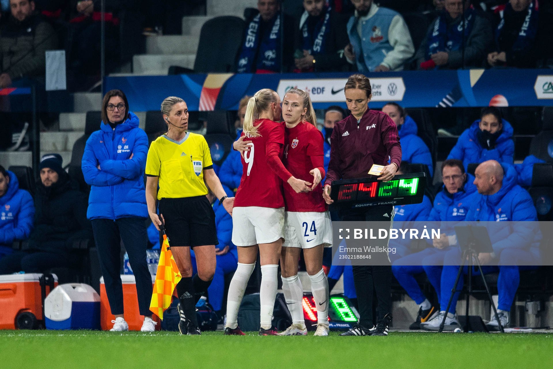 Karina Sævik of Norway is replaced by Emilie Nautnes