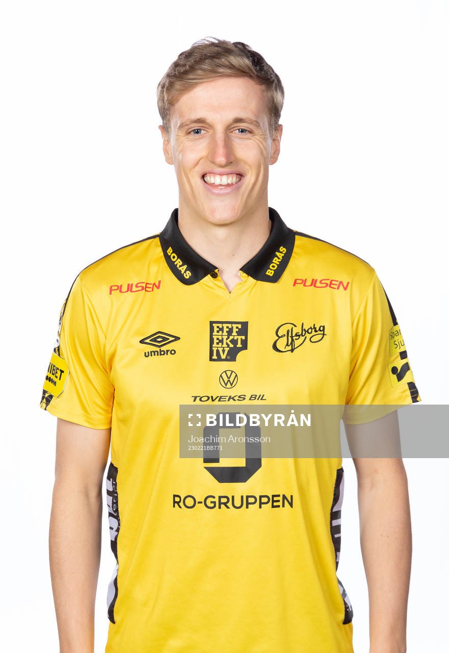 Elfsborgs Jeppe Okkles poserar för ett porträtt den 21 februari 2023 i Borås.