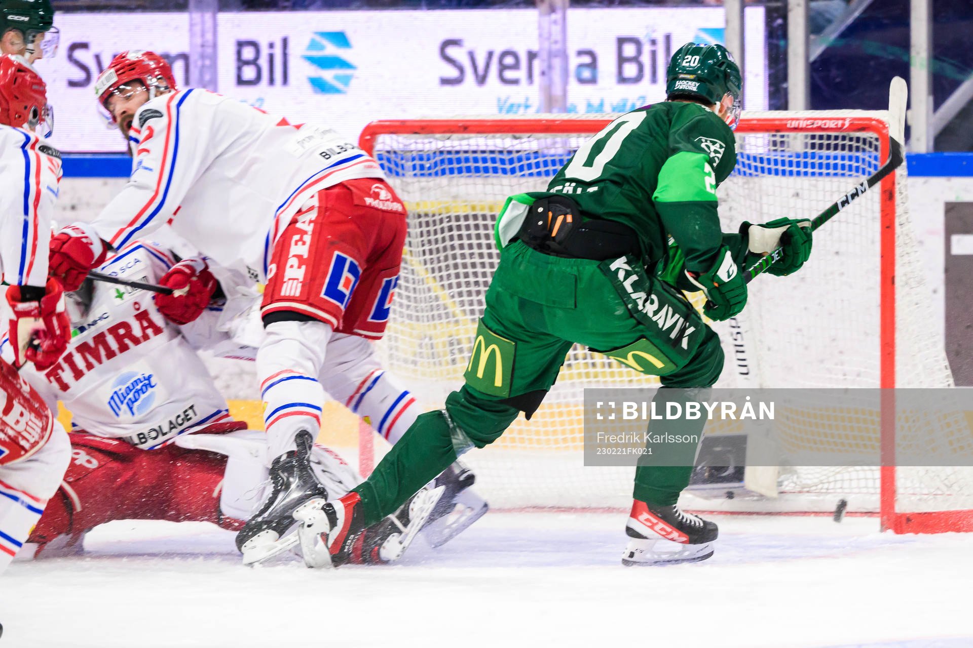 Färjestads Marcus Westfält skjuter 1-0