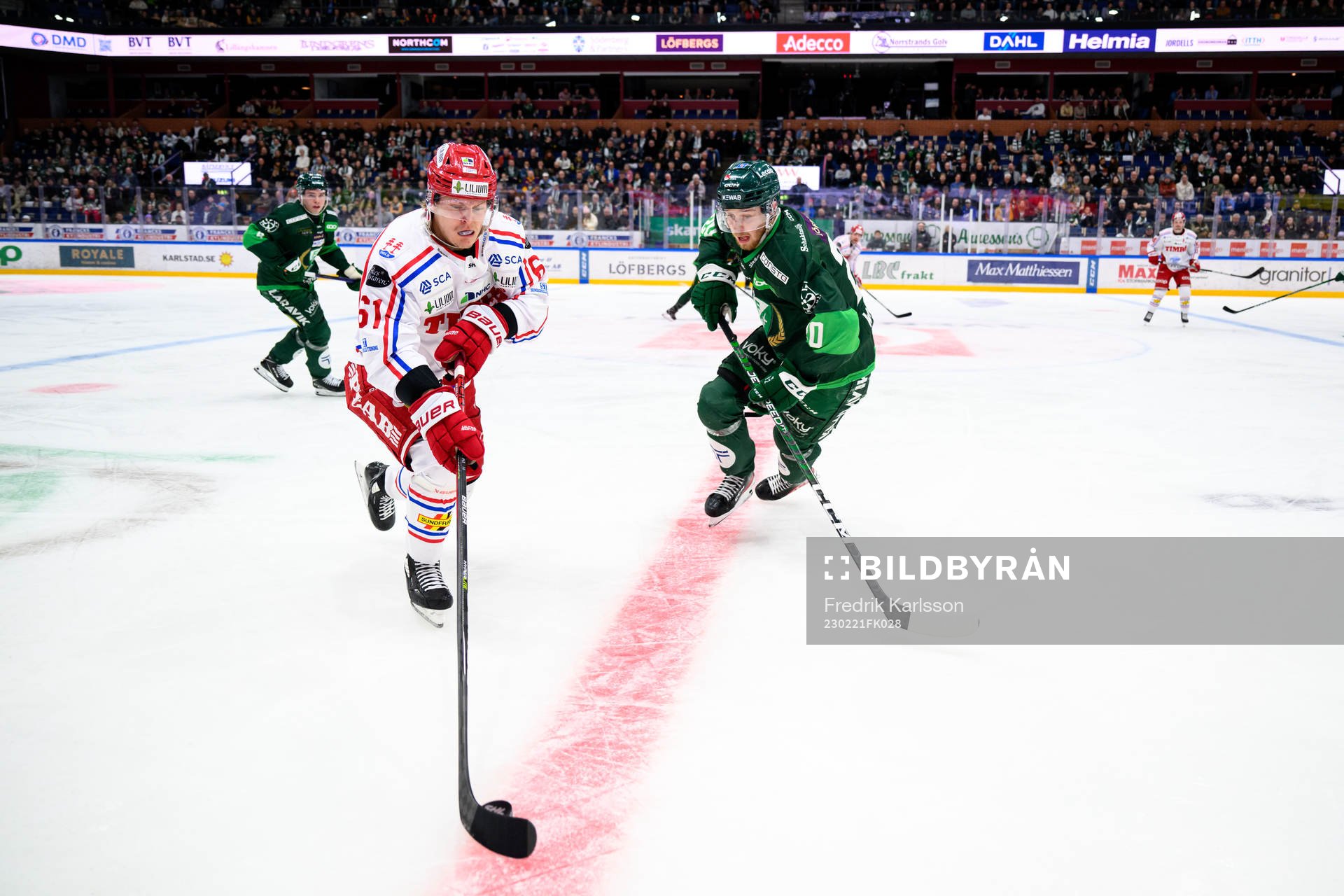 Timrås Axel Rindell och Färjestads Marcus Westfält