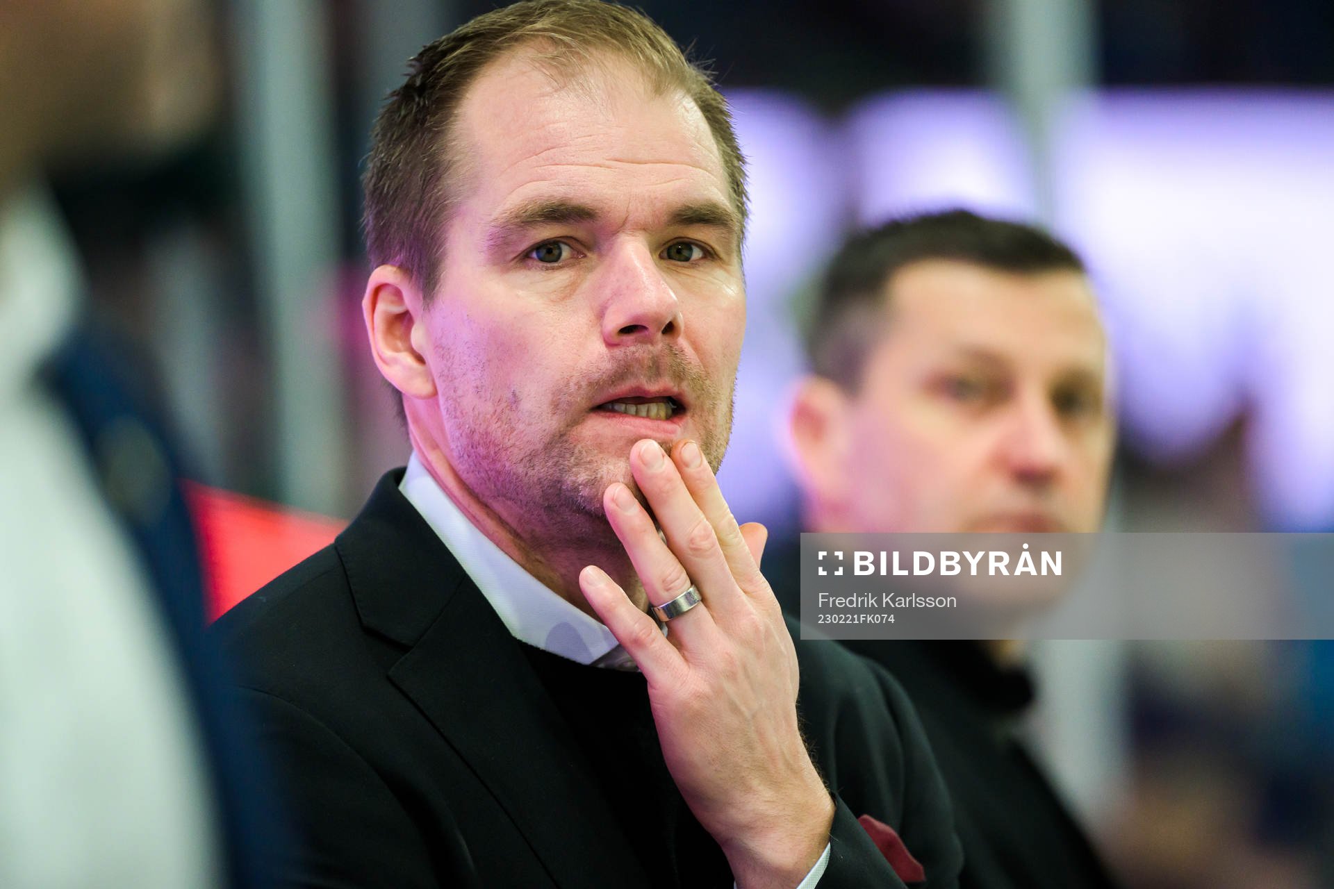Färjestads huvudtränare Tomas Mitell