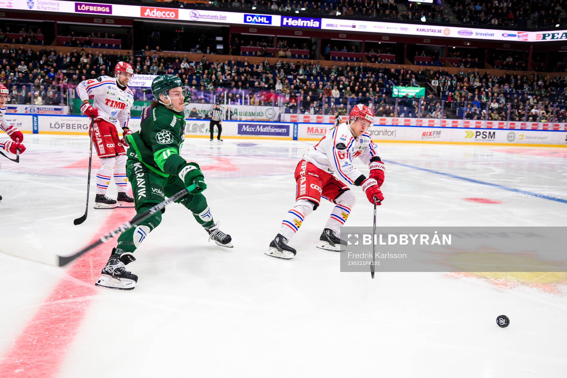Färjestads Joakim Nygård och Timrås Axel Rindell