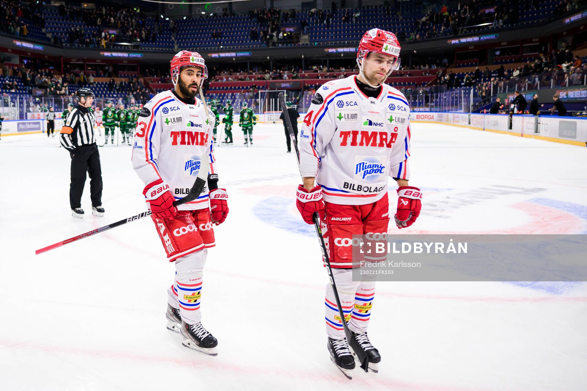 Timrås Jeremy Boyce-Rotevall och Emil Pettersson deppar
