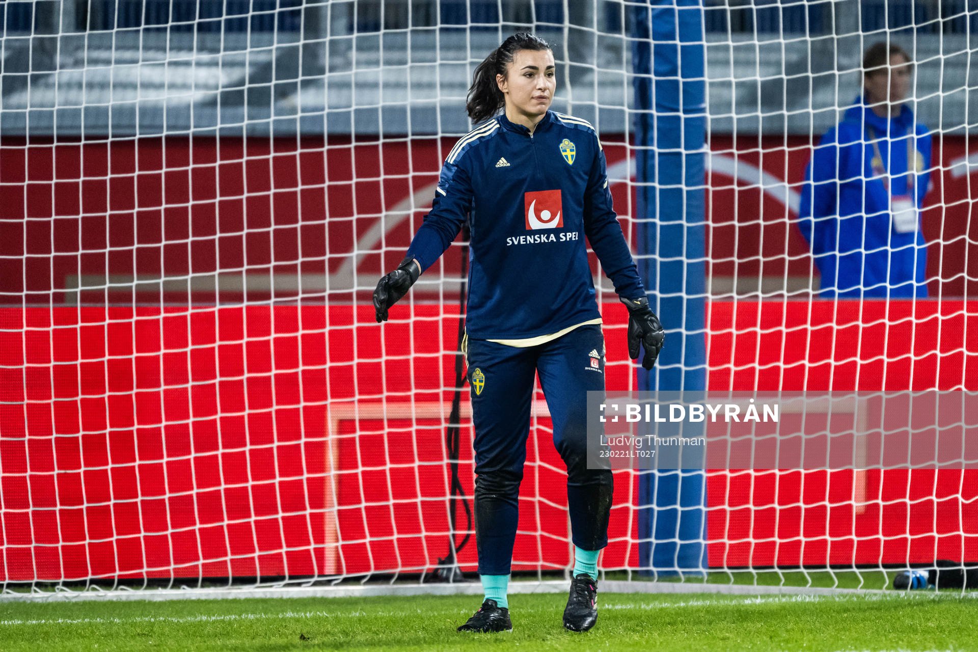 goalkeeper Zecira Musovic of Sweden